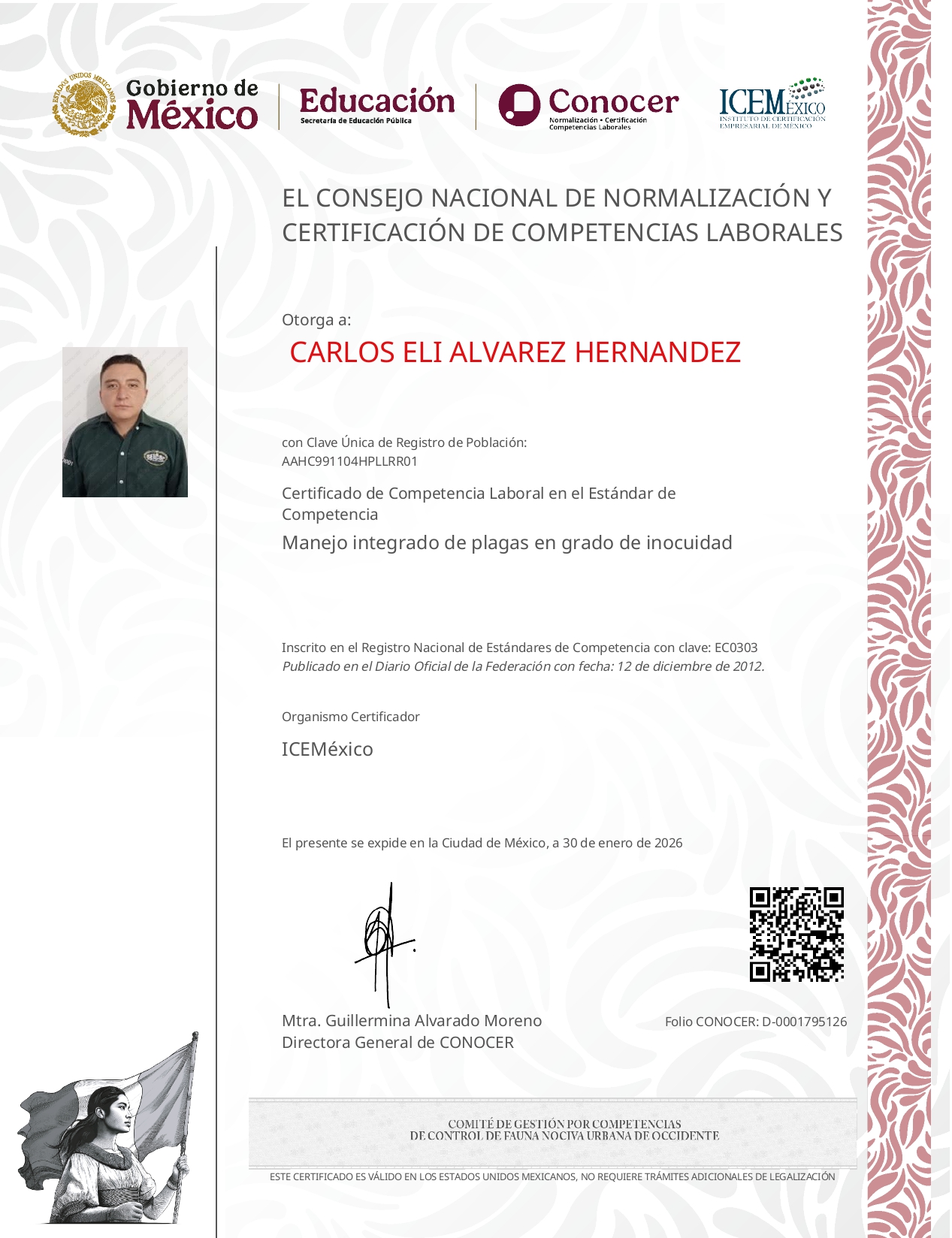 CERTIFICADO CONOCER