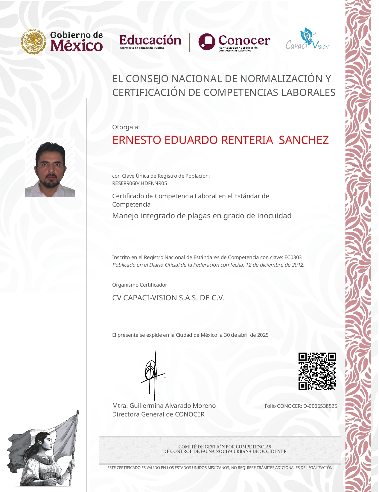 CERTIFICADO CONOCER